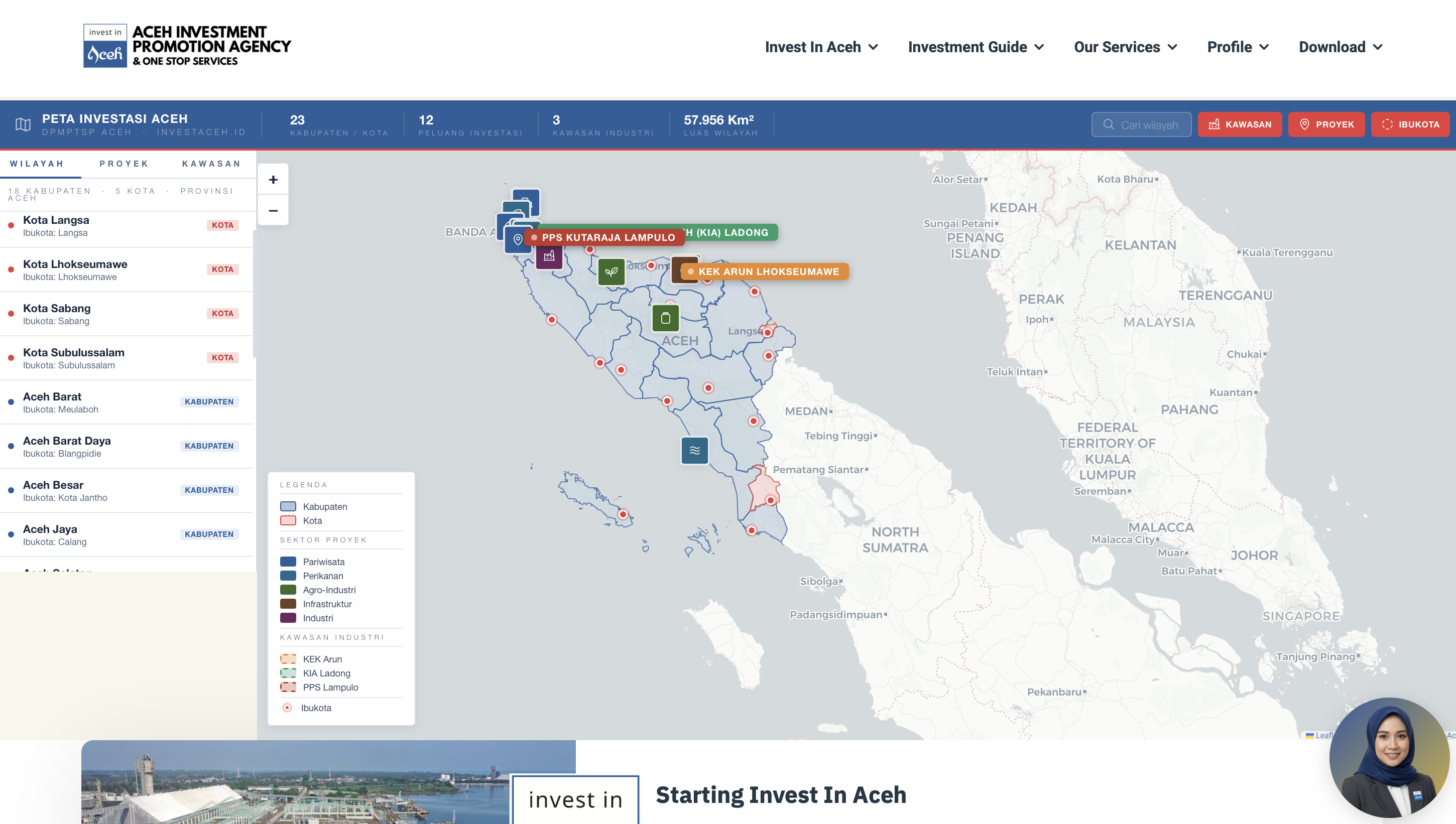 Peta Investasi Aceh